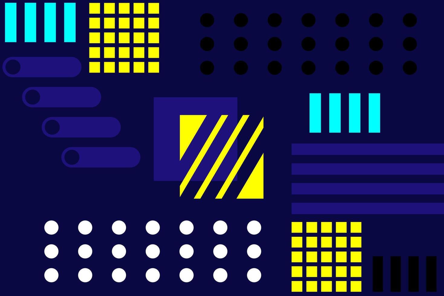 Abstract memphis geometric pattern gradient shape background template vector