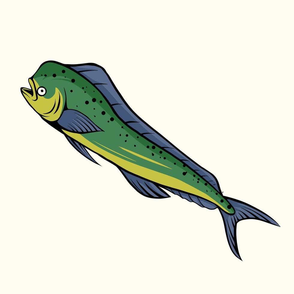 mahi mahi Fishing logo. A Unique, Fresh and Modern vector of this fish, Great for a you fishing Activity