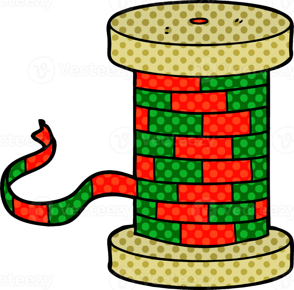 cartoon reel of ribbon png