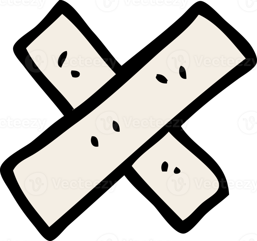 cartoon doodle medical sticking plaster png