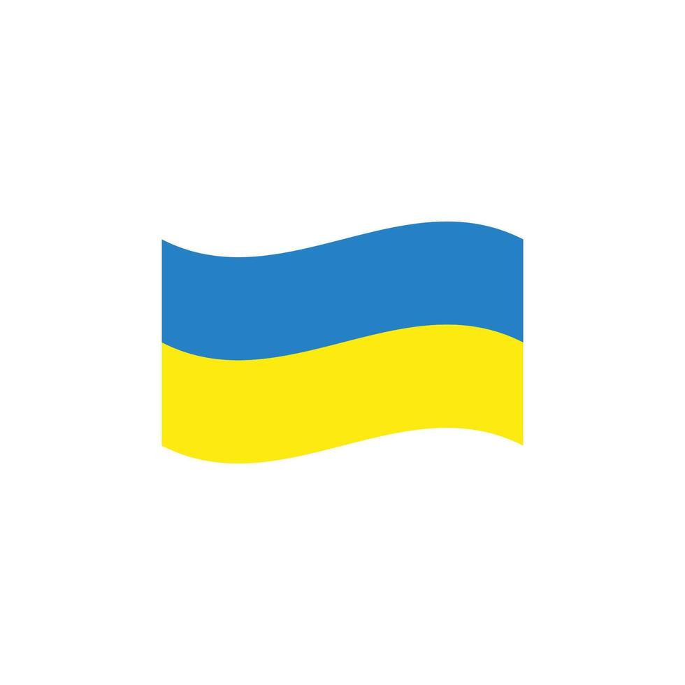 Ukraine flag icon. Vector graphics