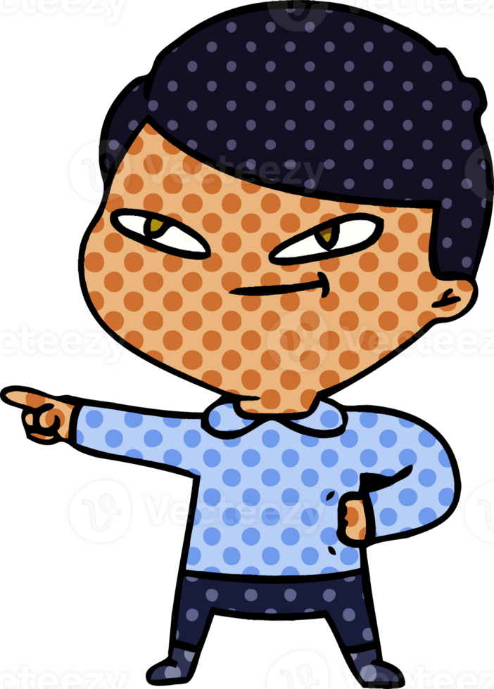 cartoon pointing man png