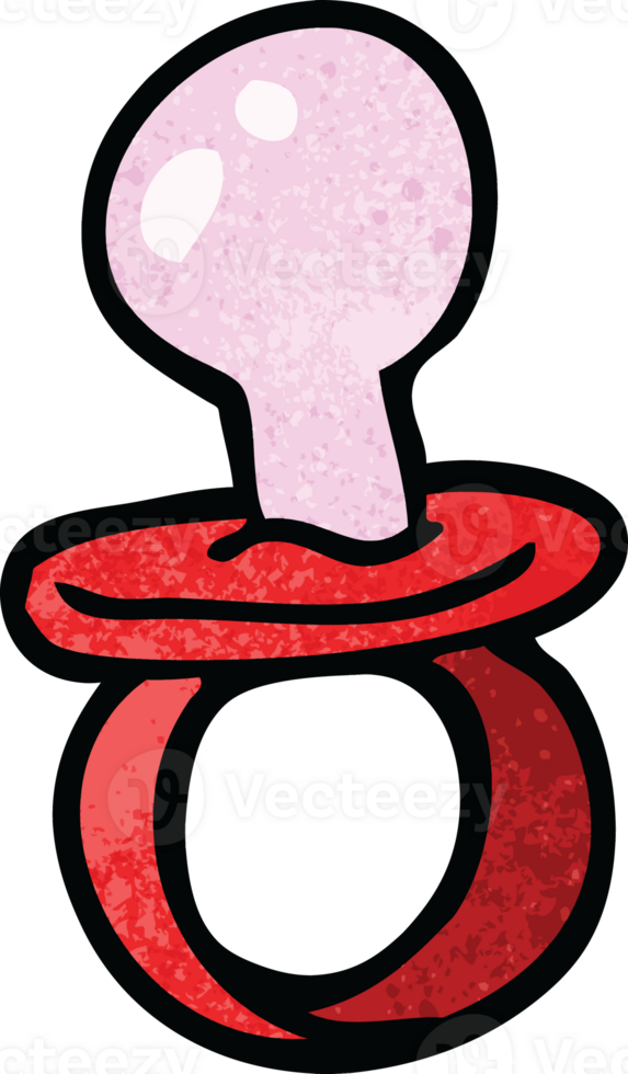 cartoon doodle baby pacifier png