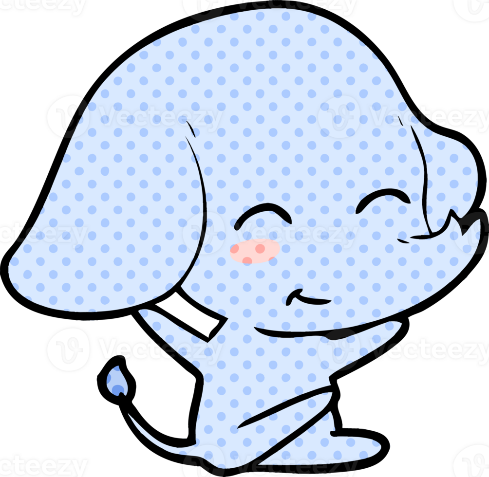 cute cartoon elephant 40702359 PNG