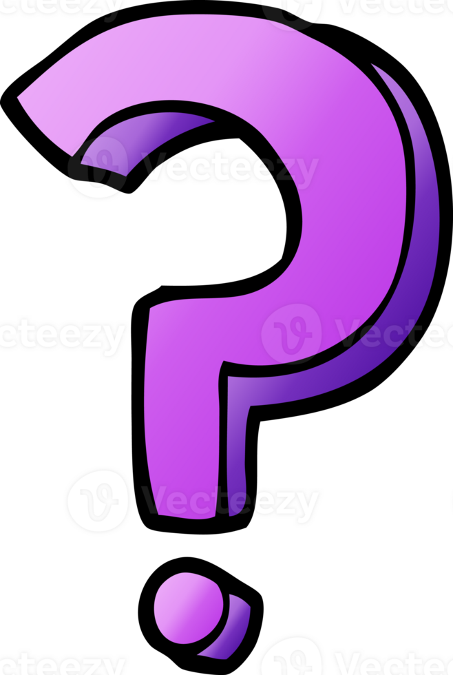 cartoon doodle question mark png