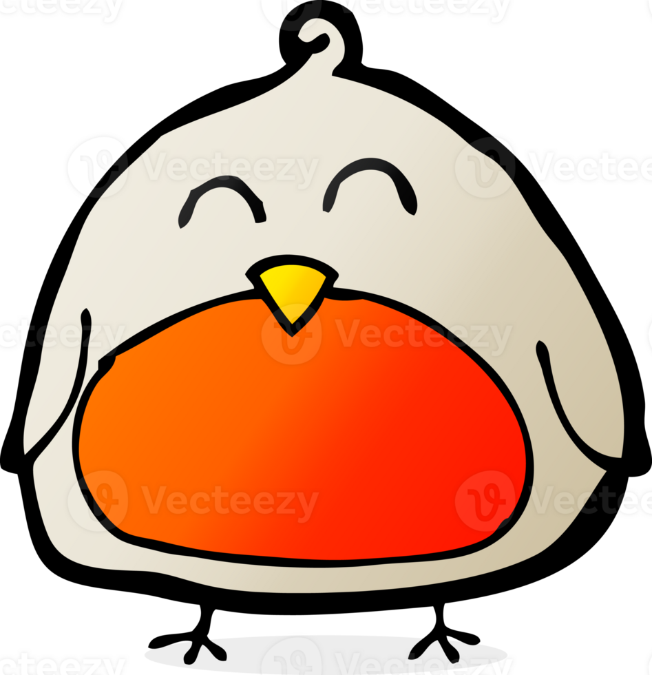 funny cartoon christmas robin png