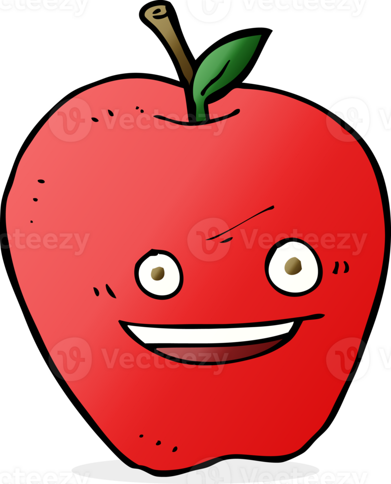 cartoon happy apple png