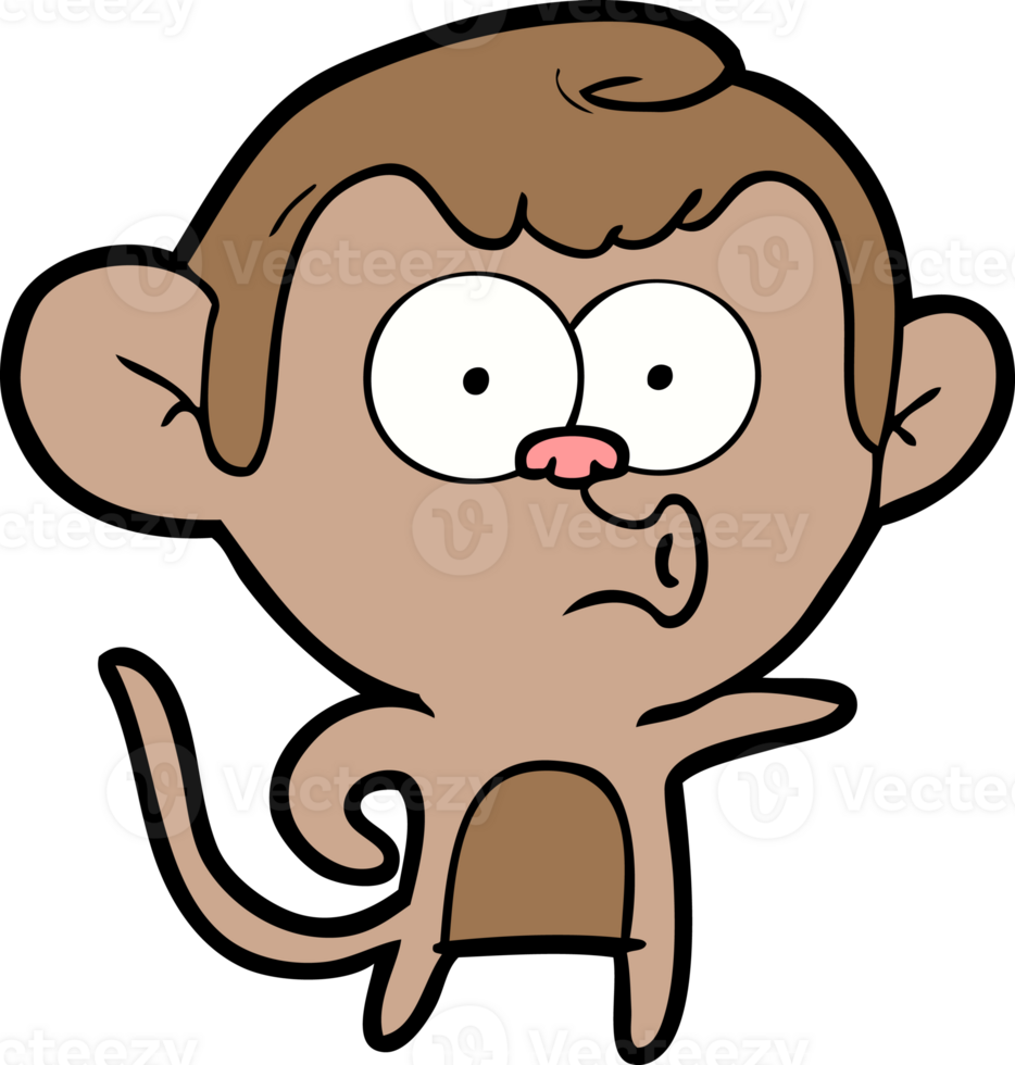 cartoon pointing monkey png
