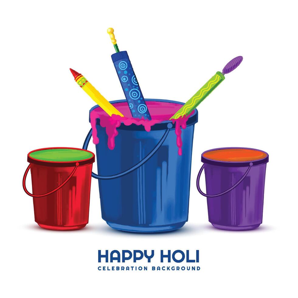 Indian holi traditional festival of colors card background vector