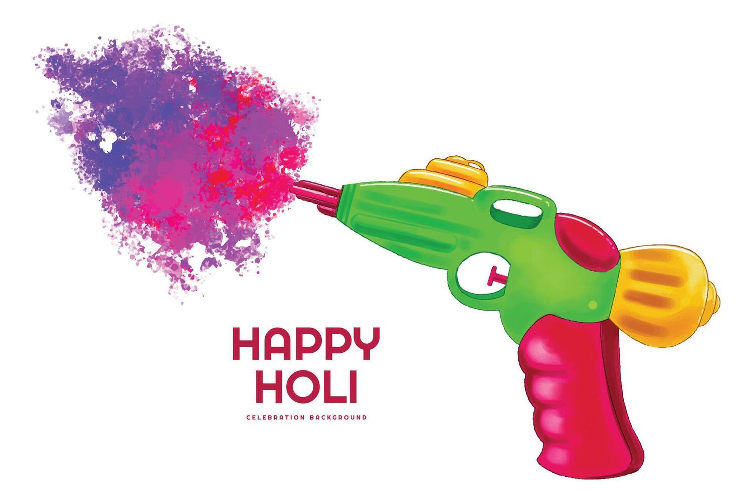 Holi celebration colorful for indian festival background vector