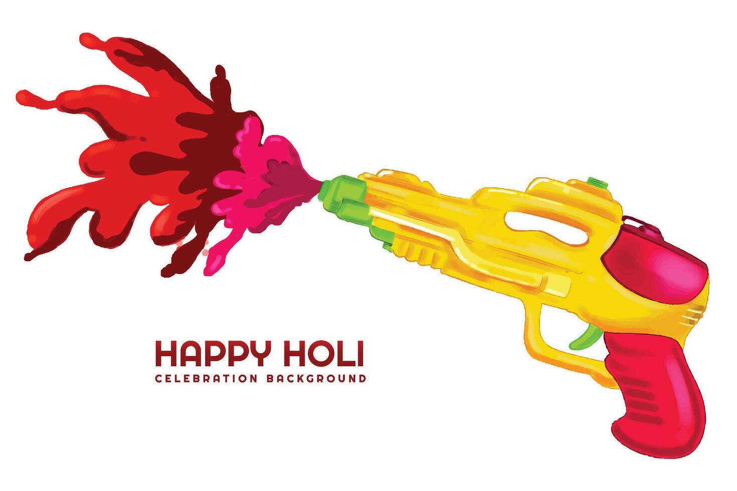 Indian holi traditional festival of colors card background vector