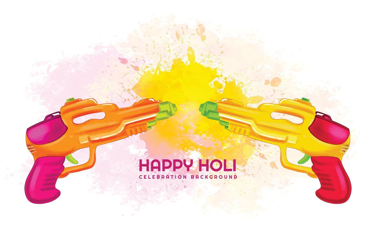 Holi celebration colorful for indian festival background vector