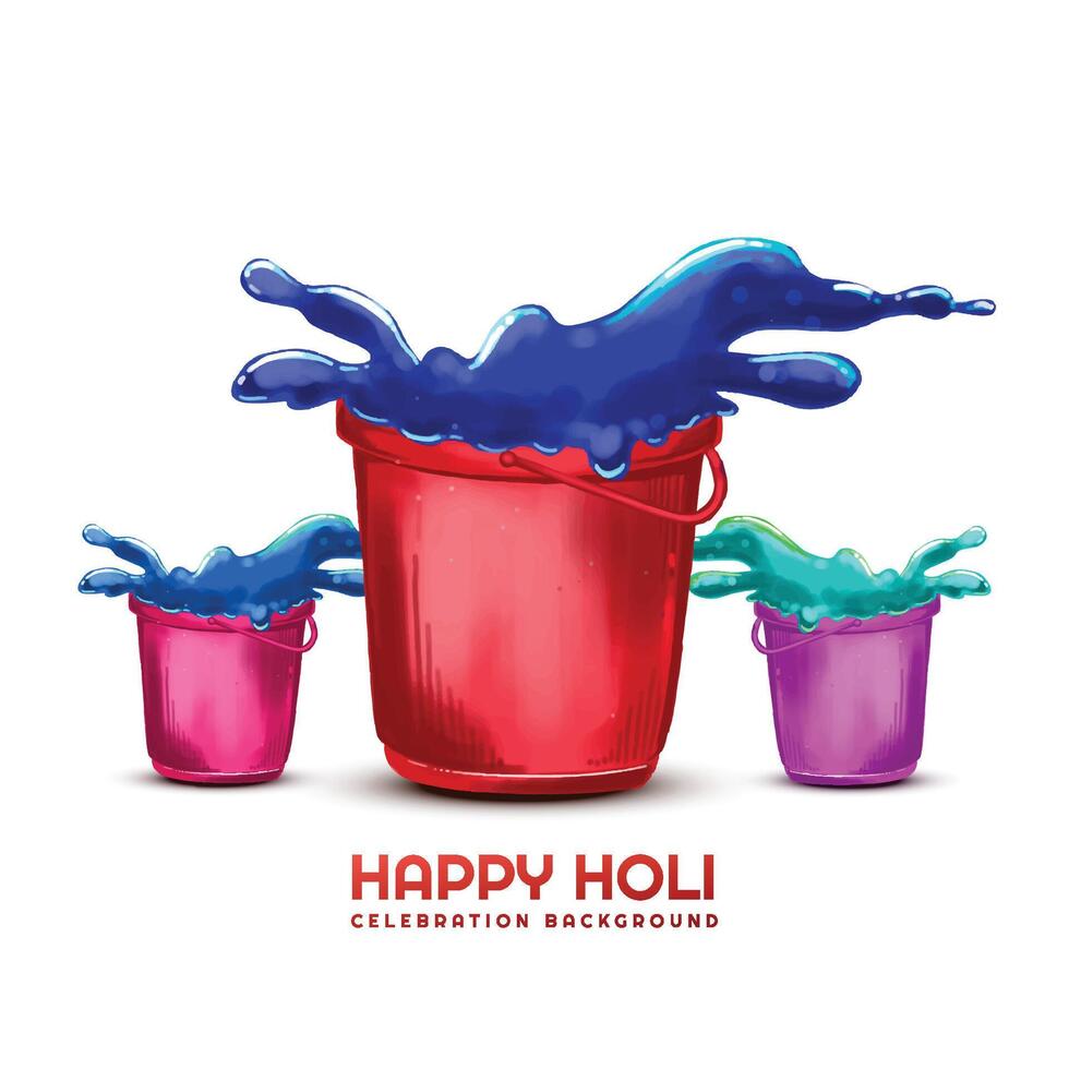 Indian holi traditional festival of colors card background vector