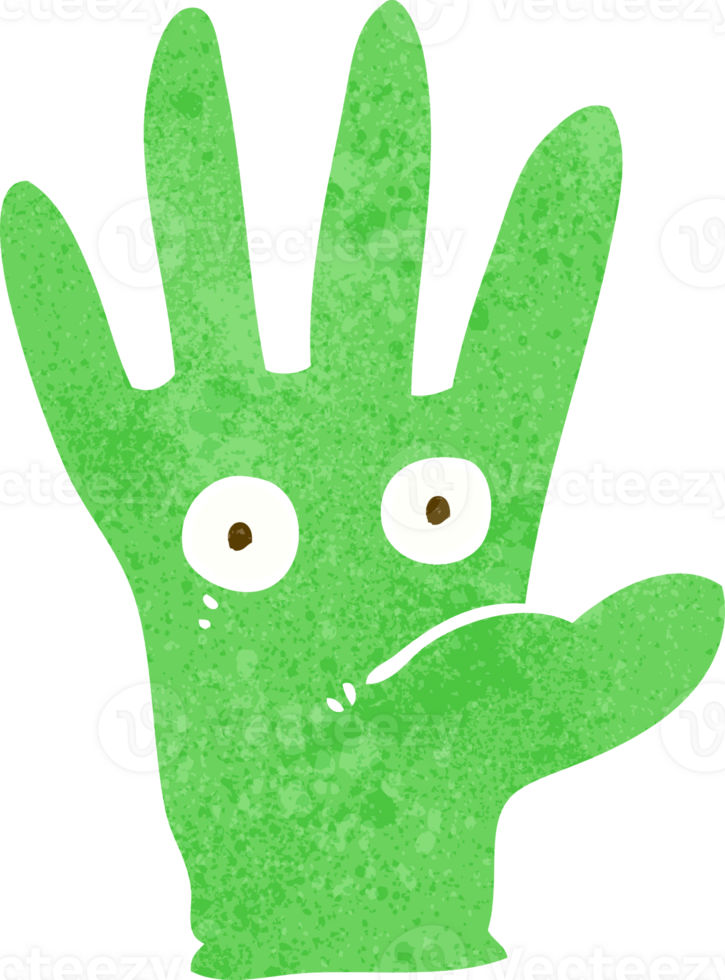 cartoon hand with eyes png