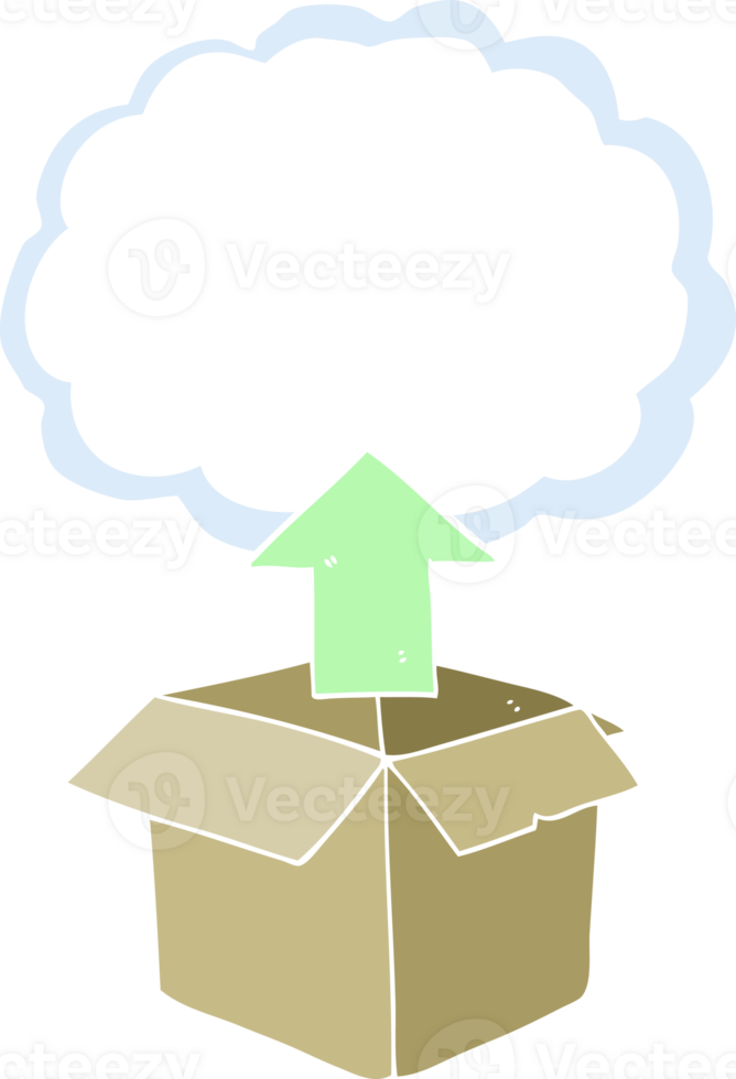 flat color illustration of upload to the cloud png