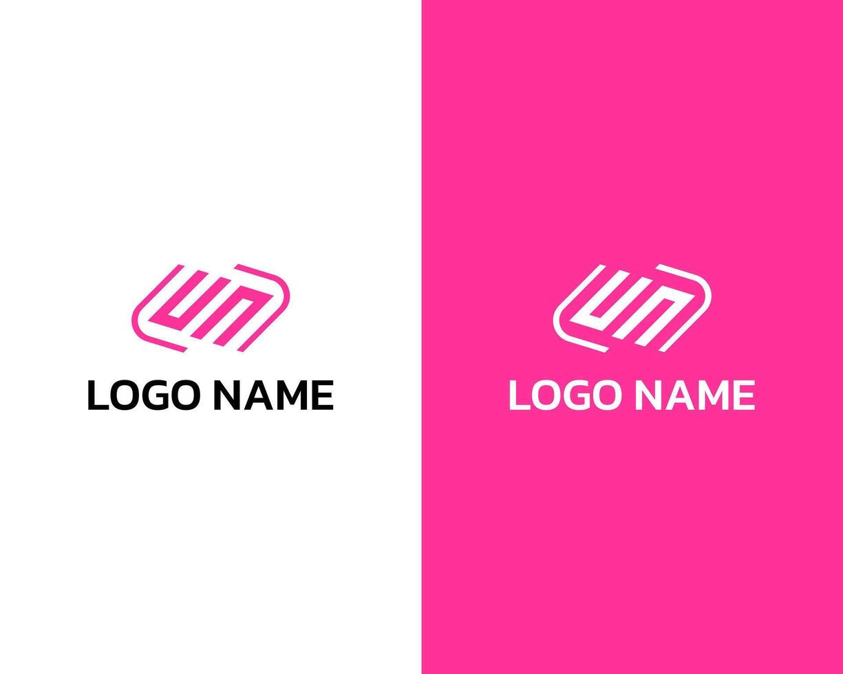 Professional UN Creative Business Icon logo design template vector