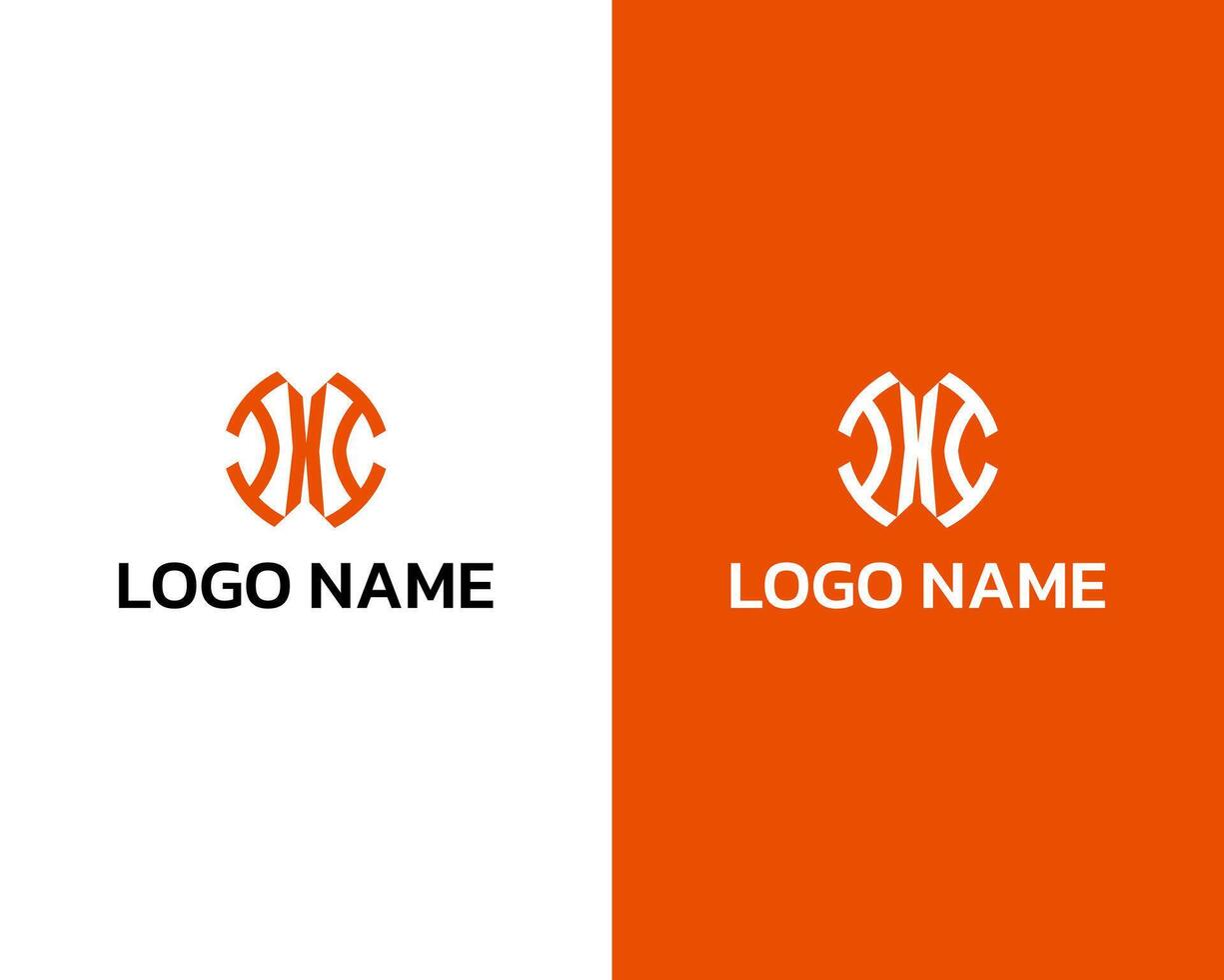 Abstract SM Modern Monogram logo design template vector