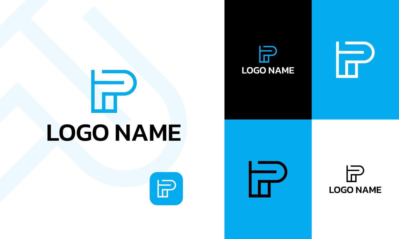 PT Minimal and Clean Icon logo design vector design
