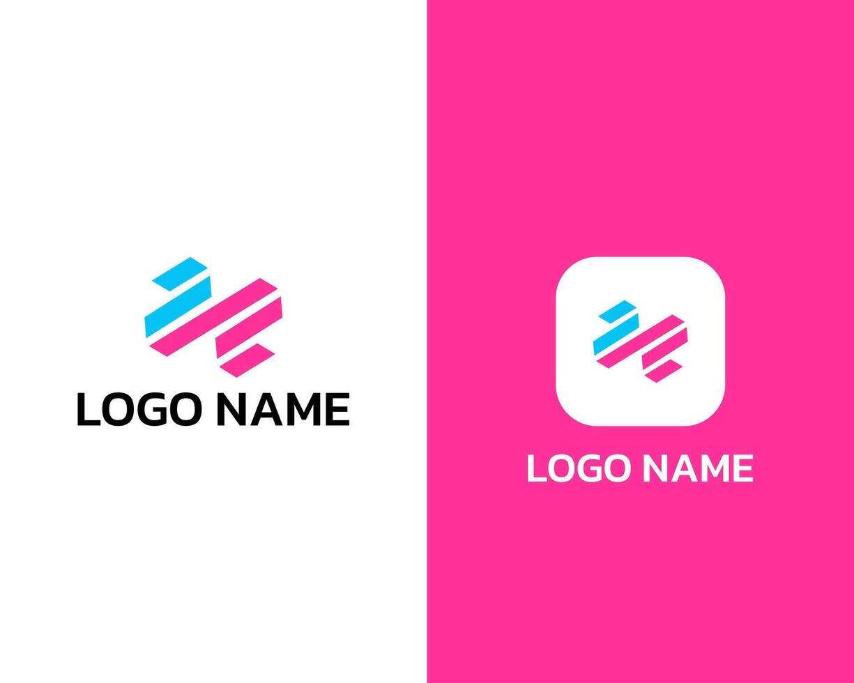 resumen letra w moderno monograma negocio aplicación icono logo diseño modelo vector