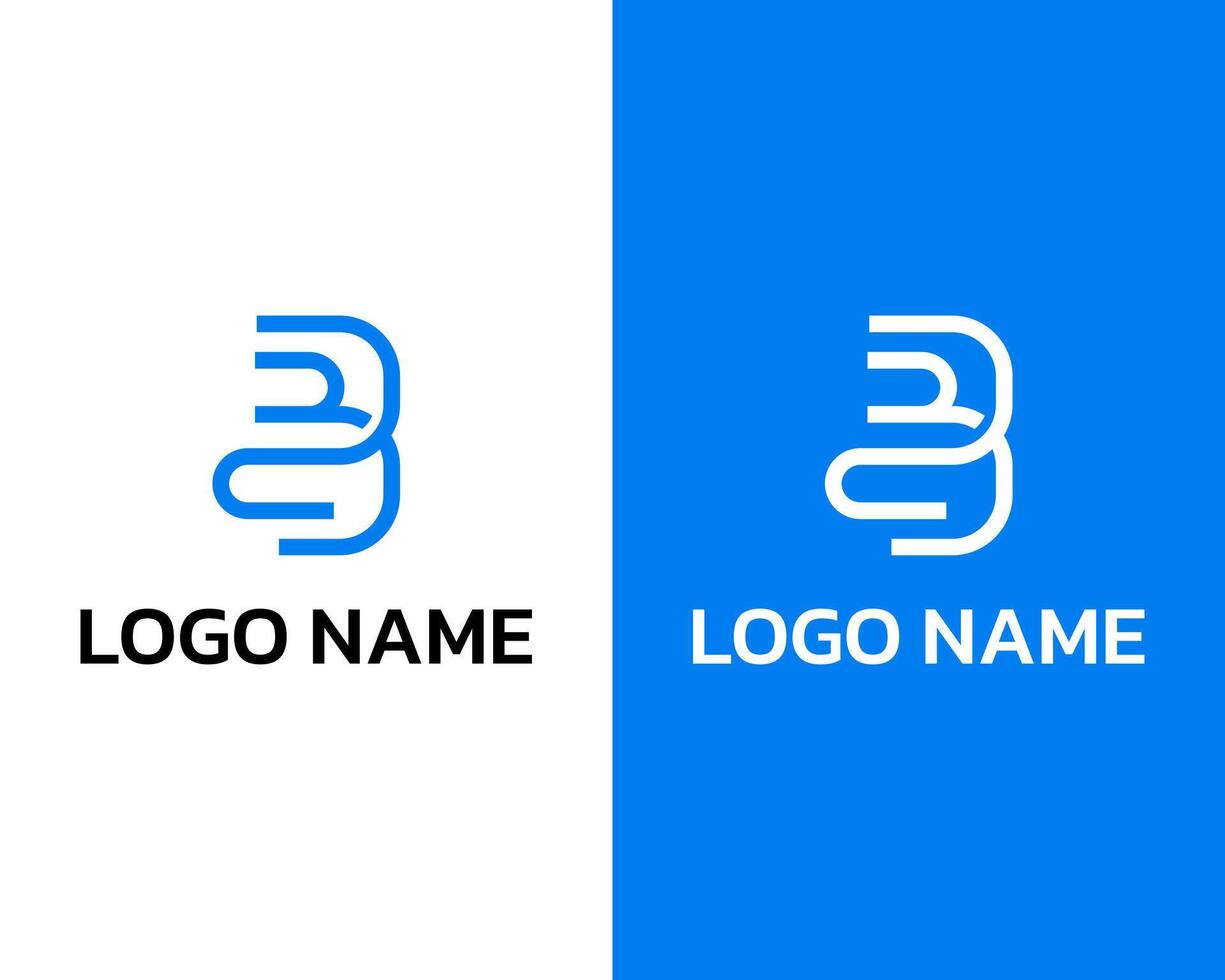 RJ connect and link icon modern logo design vector