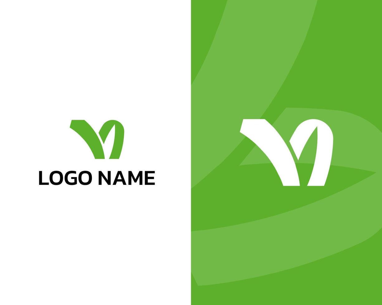 Eco logo, Growing plant, Abstract MB Leaf icon for business vector