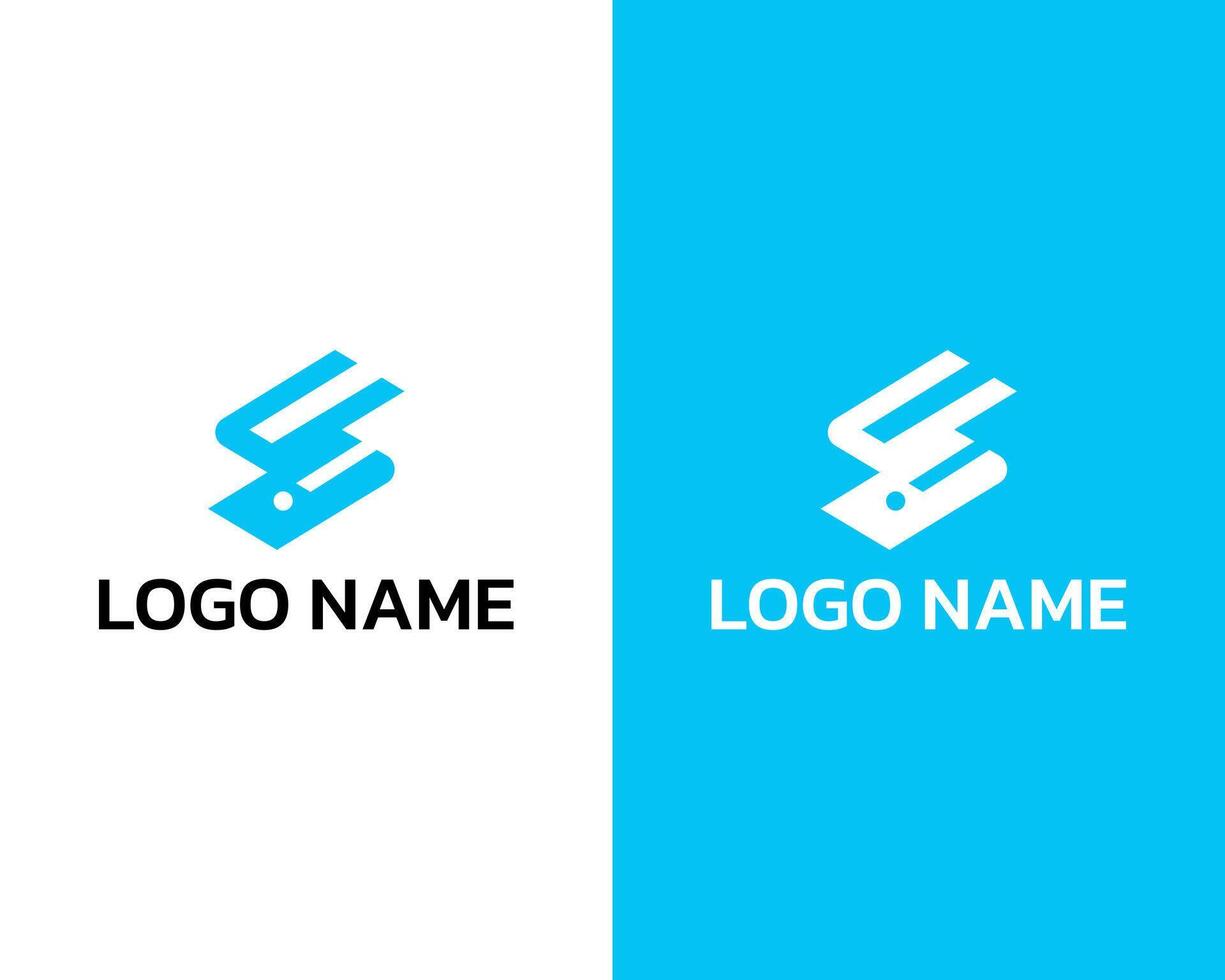 Creative Letter UI one shape icon logo design template vector