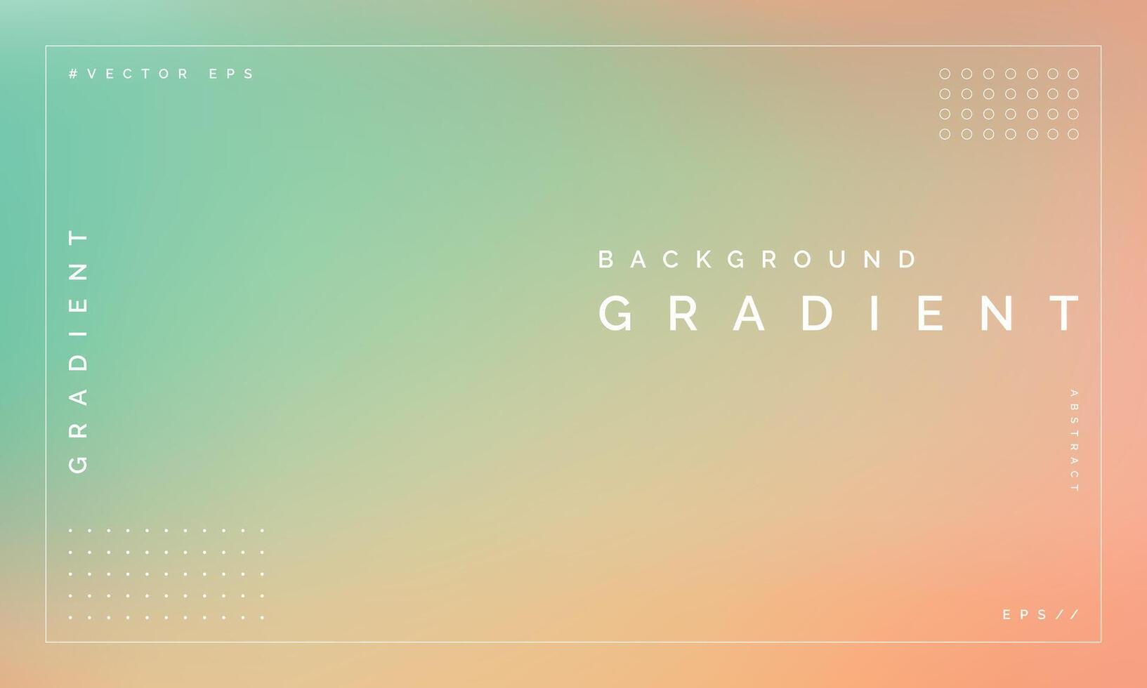 Peach Mint Blur Gradient for Soft and Refreshing Visuals vector
