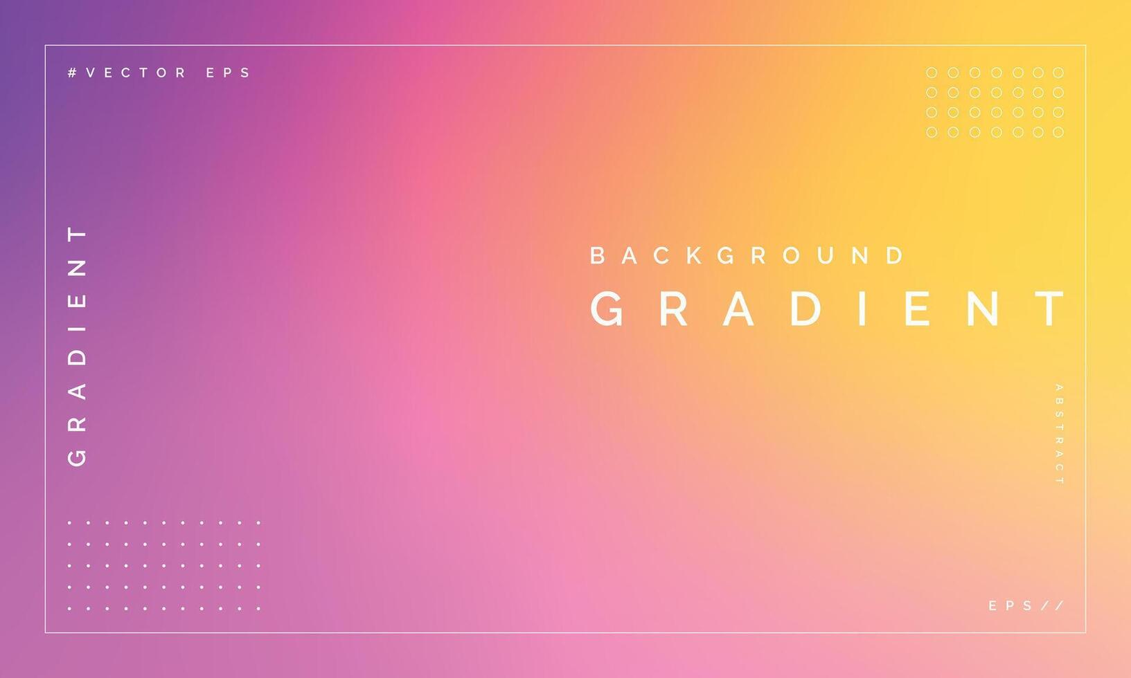 Abstract Gradient Background Template Purple and Yellow vector