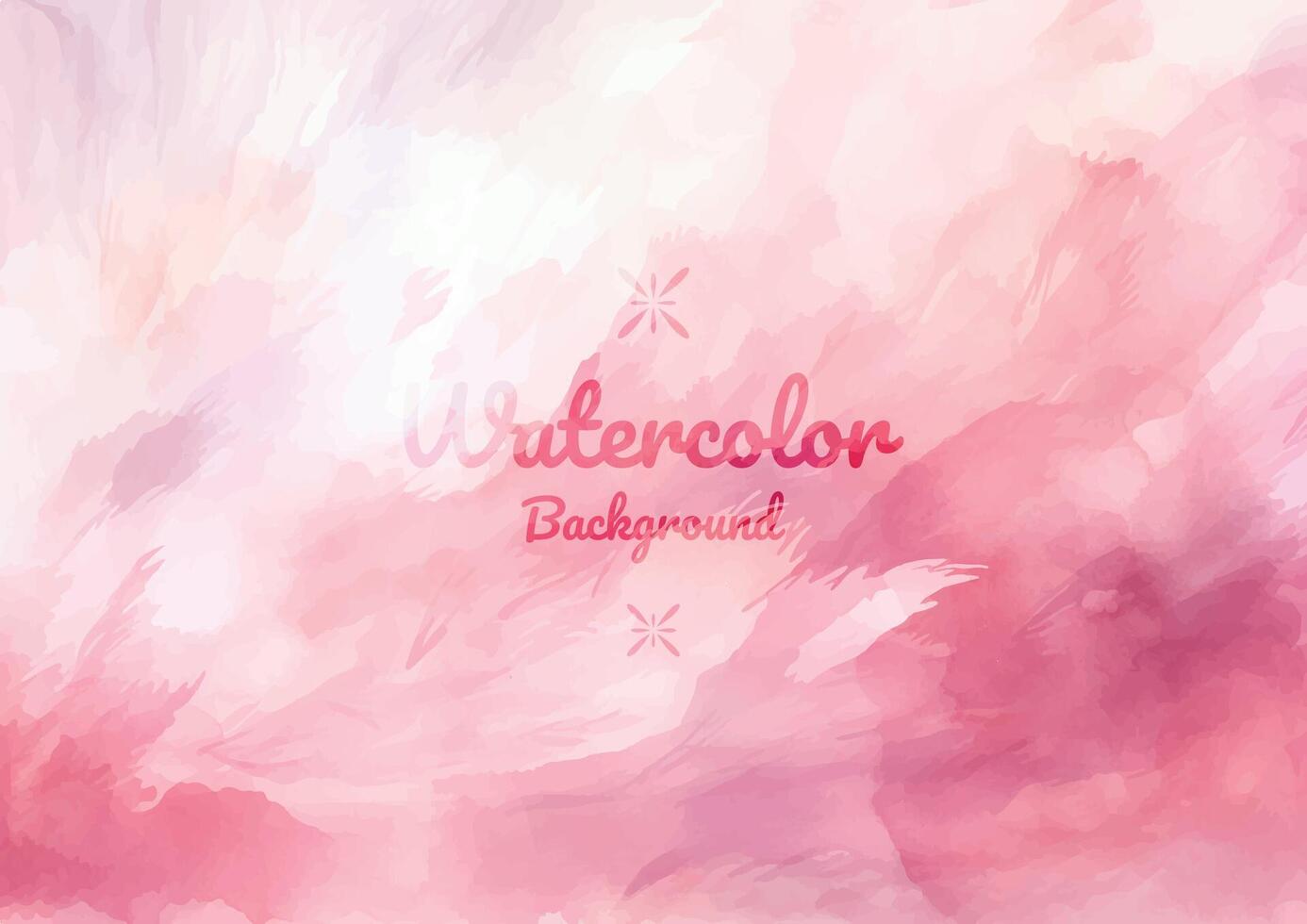 Soft Pink Watercolor Brush Stroke Background vector