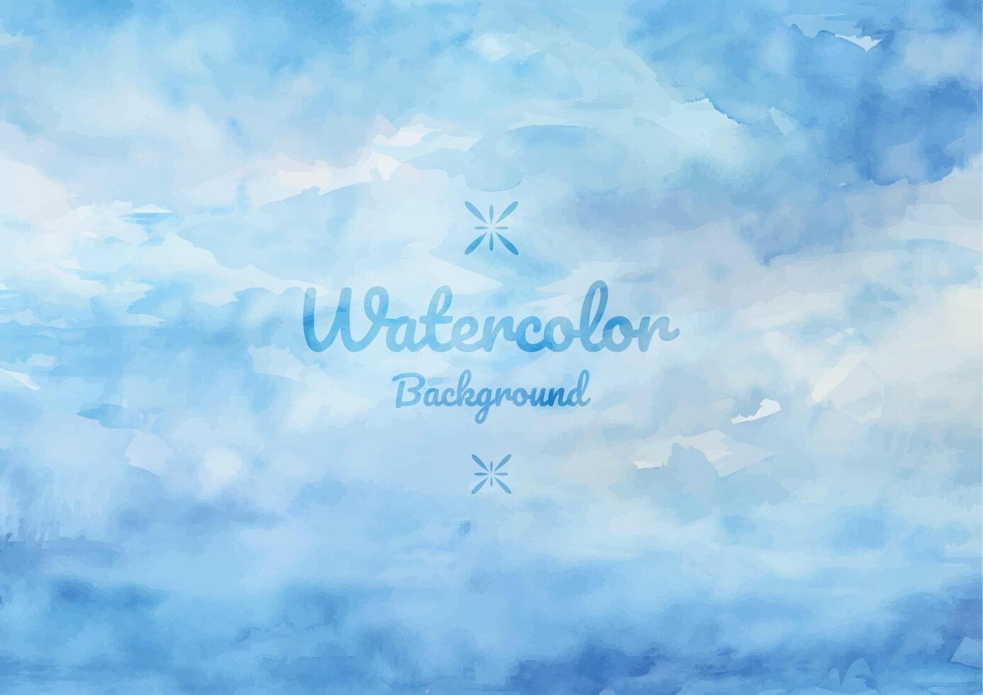 Abstract Blue Watercolor Paint Background vector