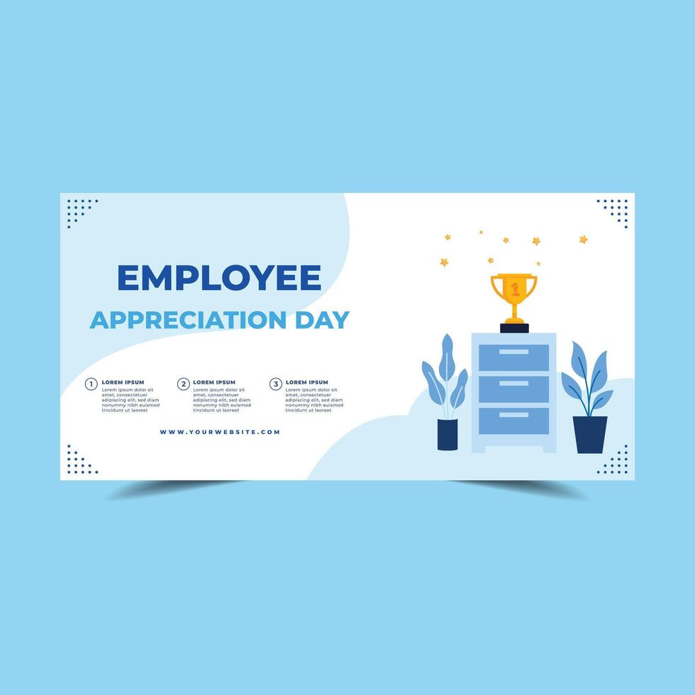 Flat employee appreciation day vertical poster template Flat employee appreciation day horizontal banners set vector
