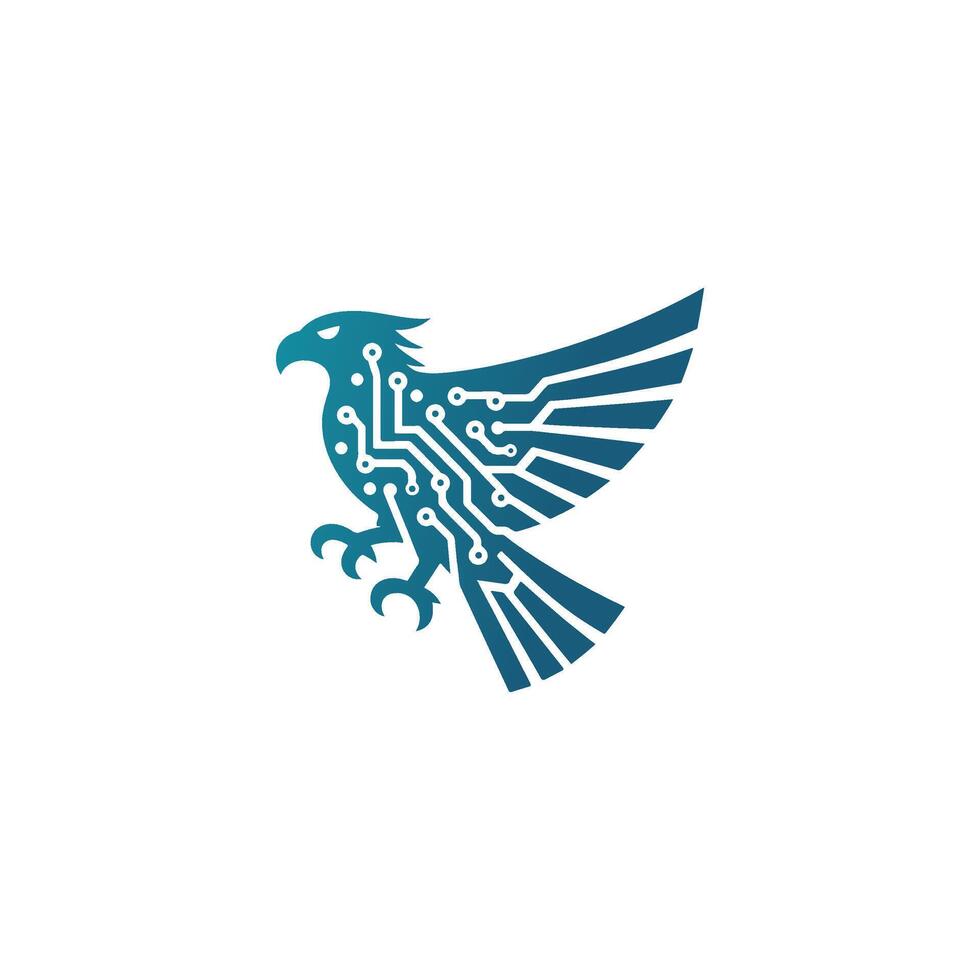 Bird Technology Logo Vector