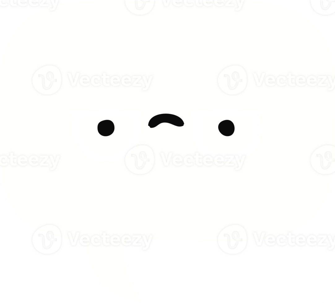 flat color retro cartoon of a speech bubble png