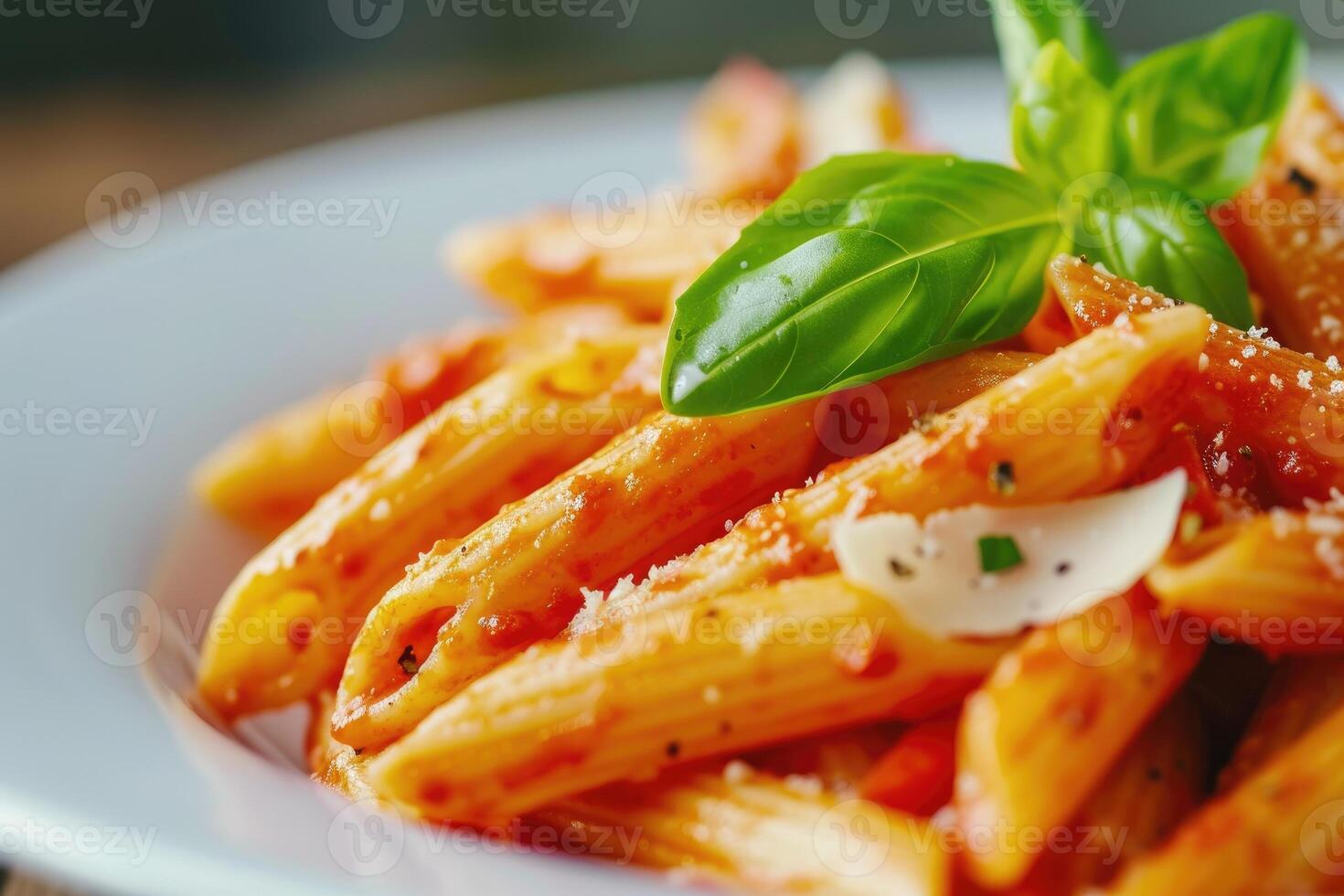 AI generated Penne Arrabbiata,A Classic Italian Pasta Dish. generative ai photo