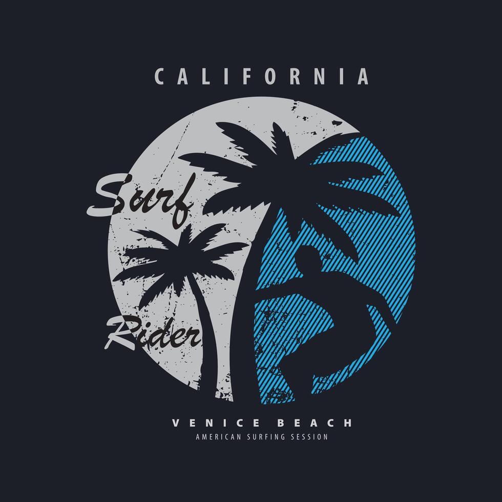 California ilustración tipografía para t camisa, póster, logo, pegatina, o vestir mercancías vector