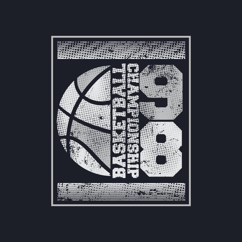 vector ilustración en el tema de baloncesto. camiseta gráficos, póster, bandera, volantes, impresión y tarjeta postal