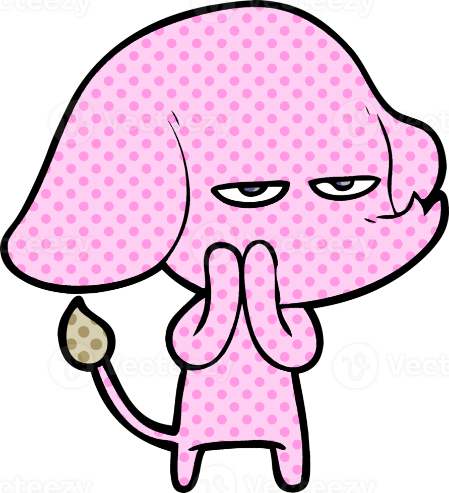 annoyed cartoon elephant png