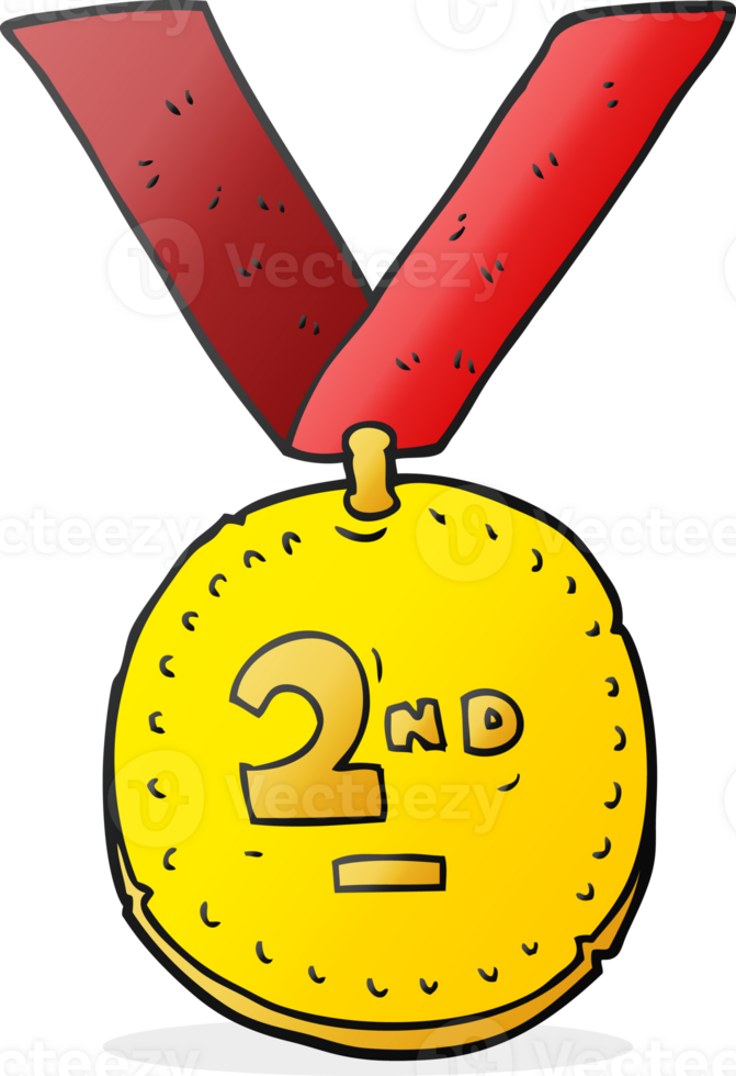 hand drawn cartoon sports medal png
