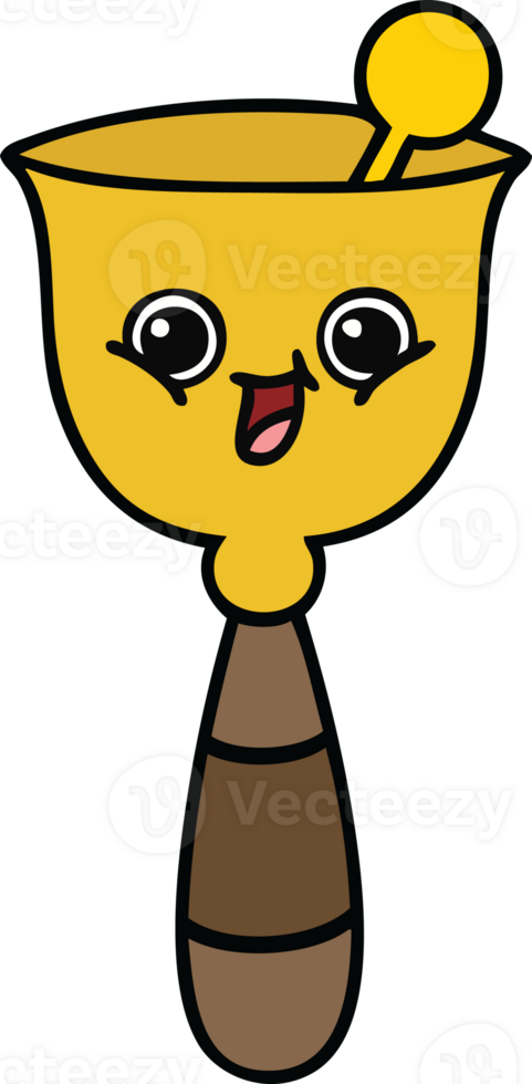 cute cartoon of a school bell png