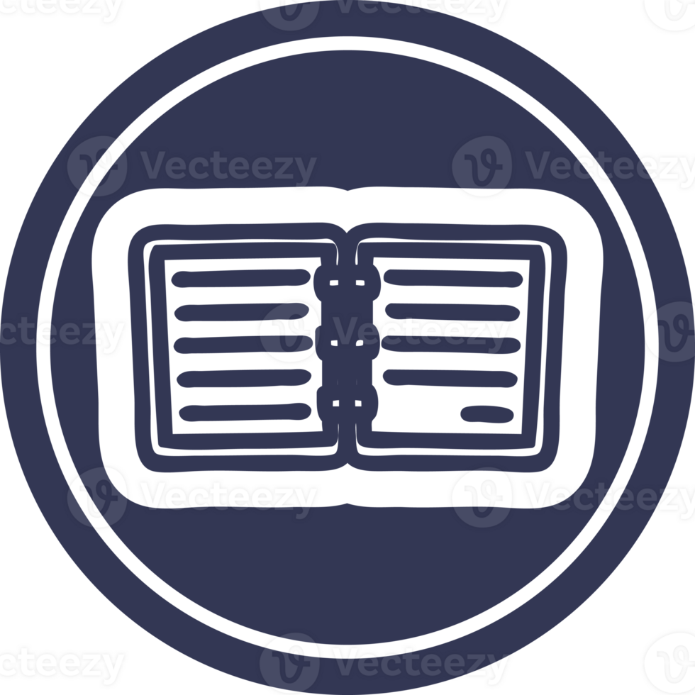 note book circular icon symbol png