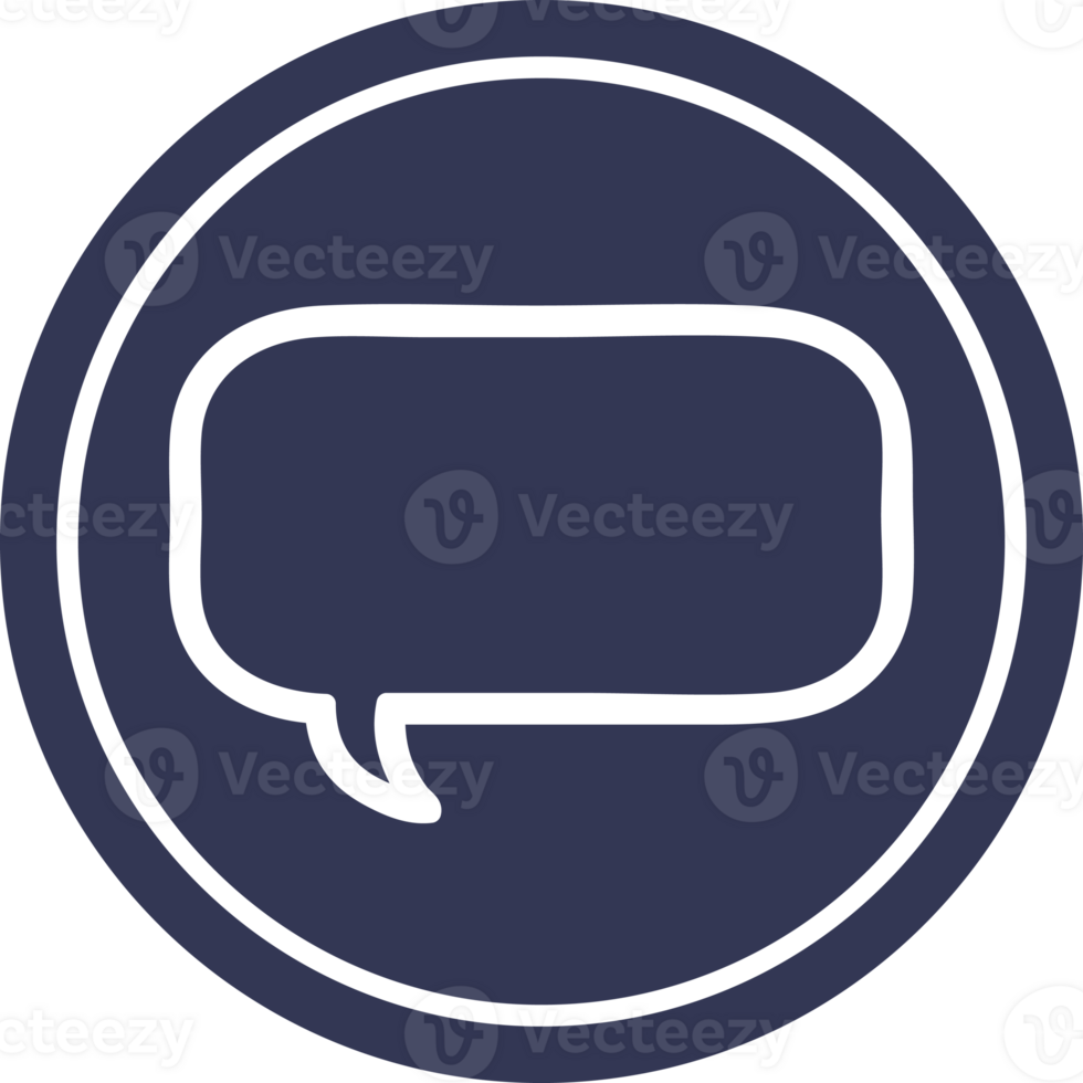 speech bubble circular icon symbol png
