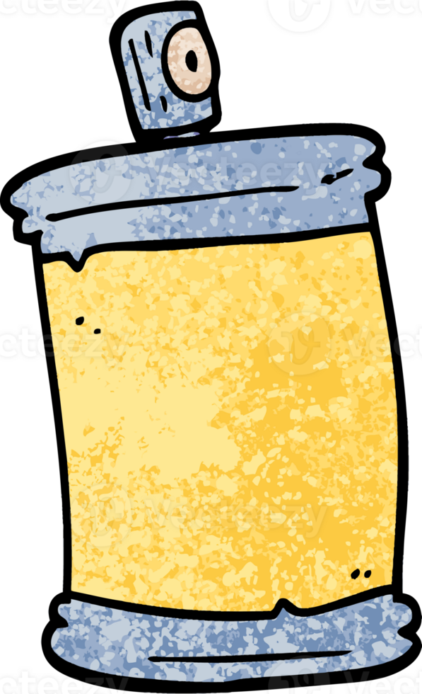 grunge textured illustration cartoon spray can png
