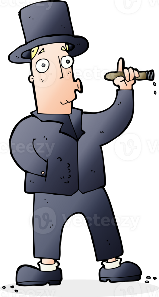 cartoon smoking gentleman png