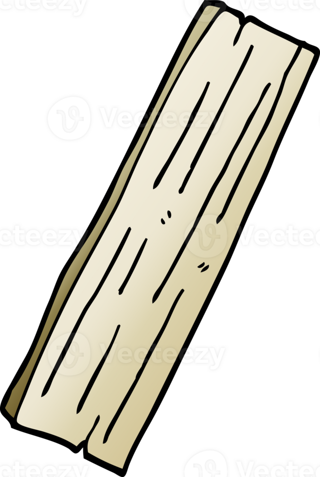 cartoon doodle plank of wood png