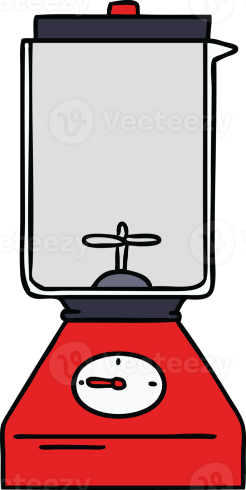 hand drawn cartoon doodle of a food blender png