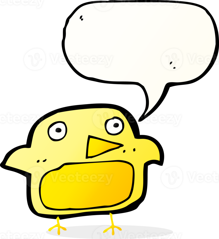 cartoon bird with speech bubble png