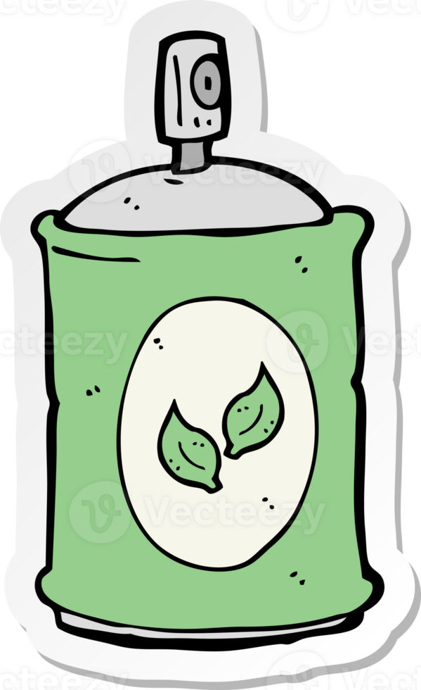 sticker of a cartoon natural spray png