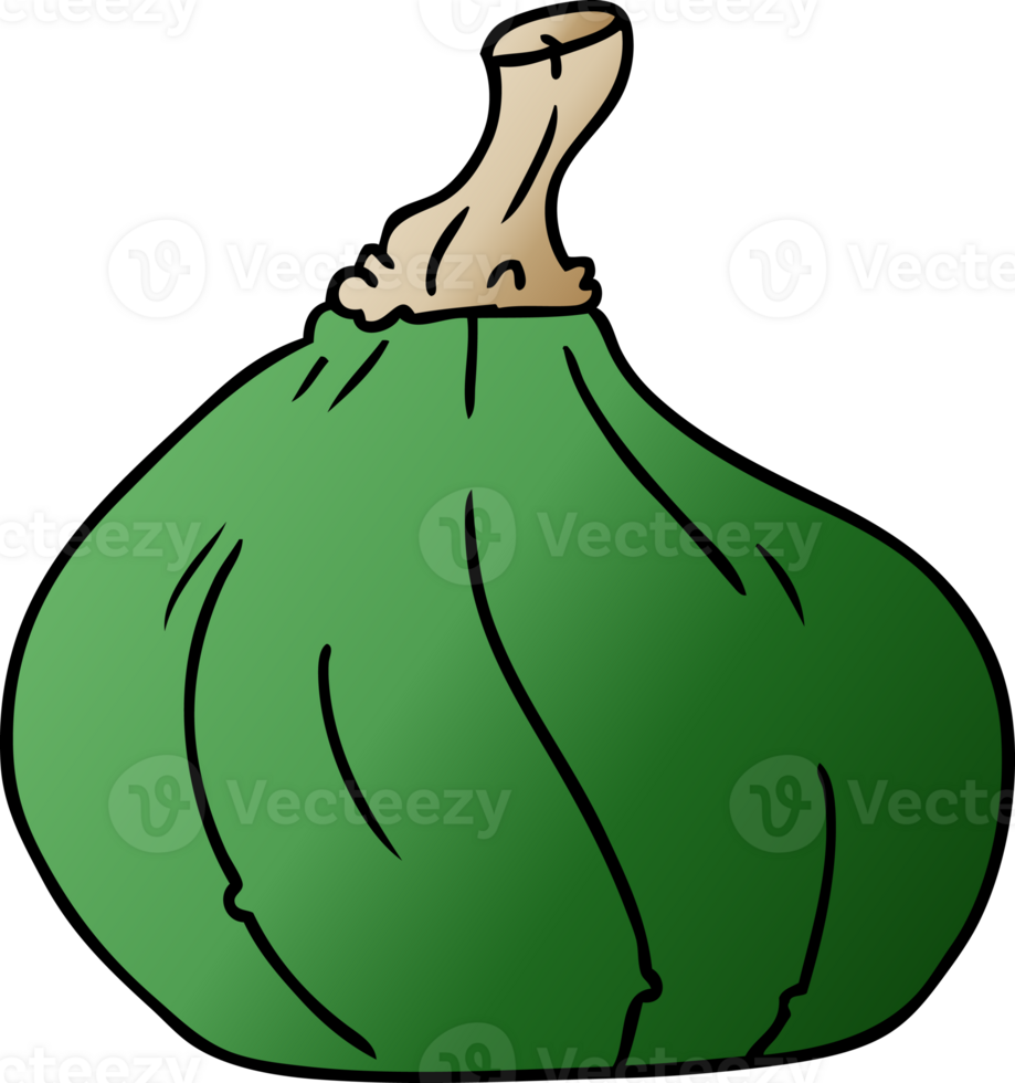 hand drawn gradient cartoon doodle of a squash png