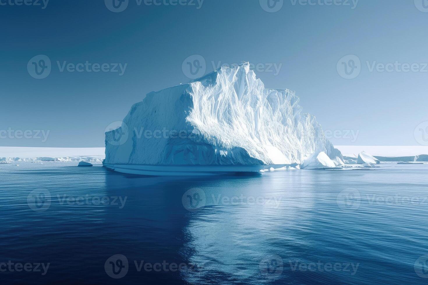 AI generated Iceberg in Antarctica, iceberg in polar regions photo