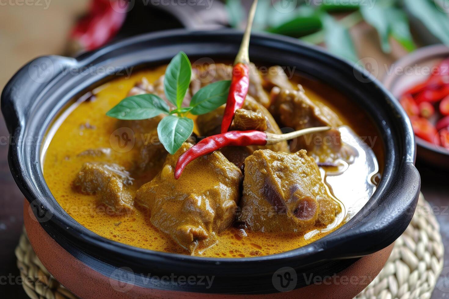 AI generated Discover the Richness, Aromatic Goat Curry Delight Gulai kambing. generative ai photo
